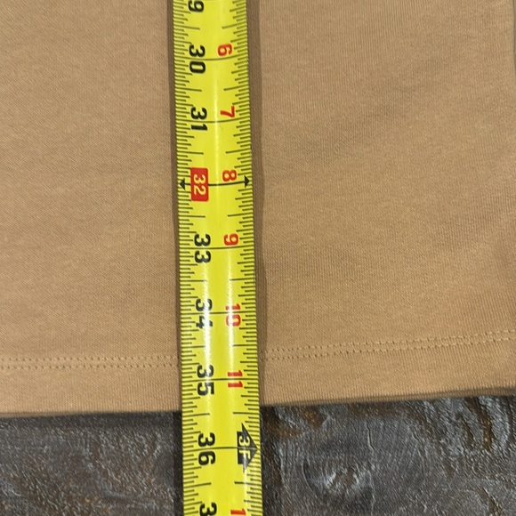 Aware by Vero Moda Sweatshirt Dress Pocket Dress Size XS Puff Sleeve Tan Comfy - Picture 9 of 13